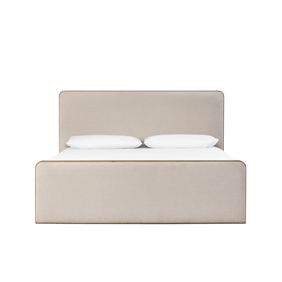 Four Hands Pierce Bed in Holland Sand, Queen on a white background at Addison West