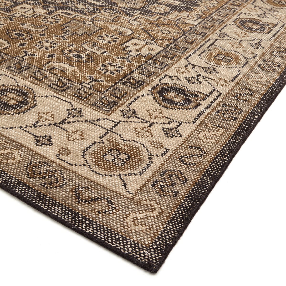 Close up of Four Hands Prato Hand Knotted Rug in Prato Espresso, 10'x14' at Addison West