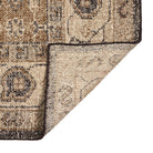 Close up of Four Hands Prato Hand Knotted Rug in Prato Espresso, 8'x10' on a white background at Addison West