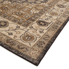 Close up of Four Hands Prato Hand Knotted Rug in Prato Espresso, 9'x12' on a white background at Addison West