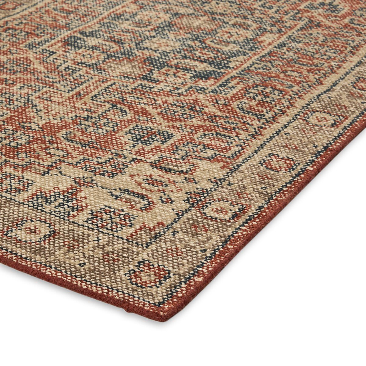 Close up of Four Hands Prato Hand Knotted Rug in Prato, 3'x9' on a white background at Addison West