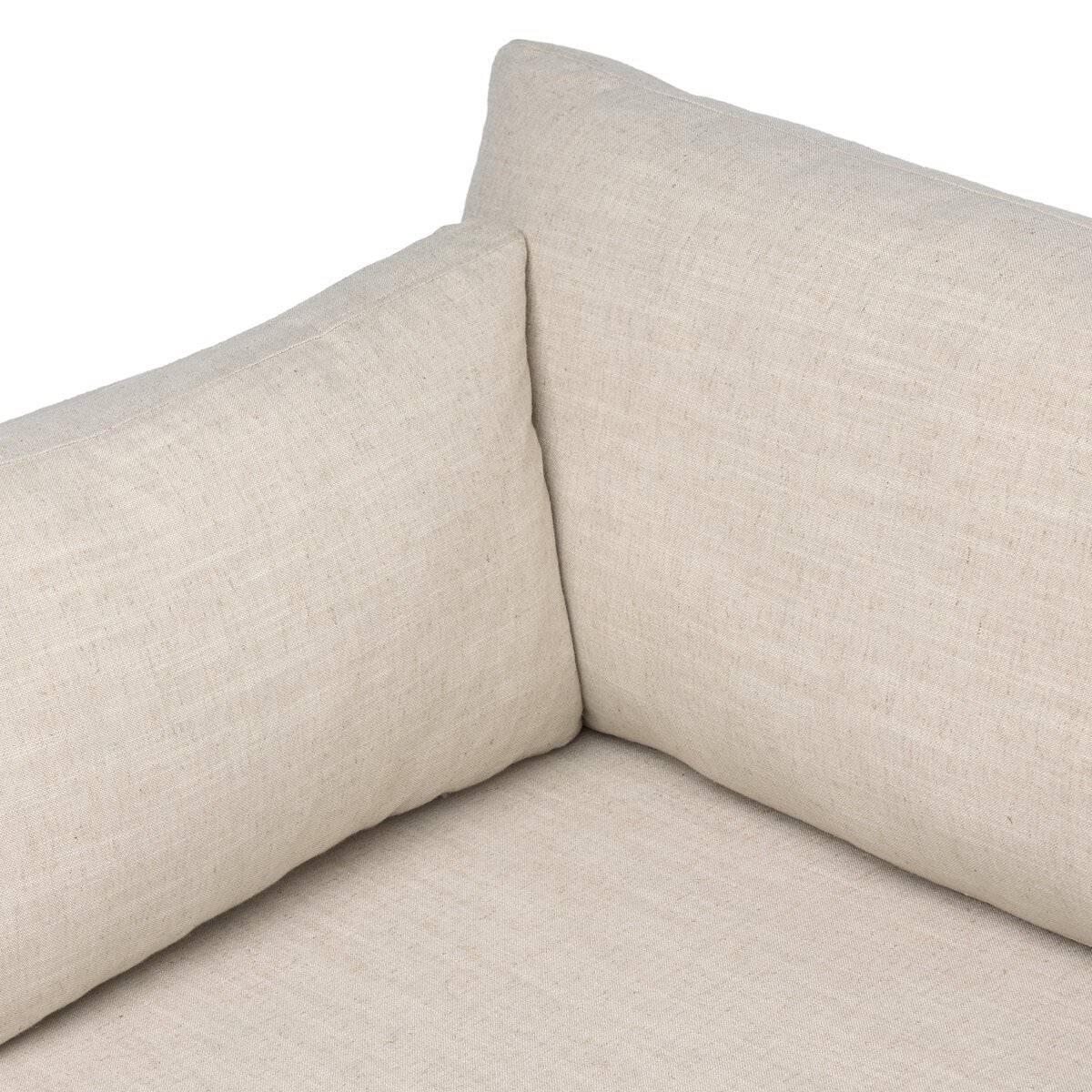 Close up of Four Hands Queen Lincoln Sleeper Sofa in Savoy Parchment on a white background at Addison West