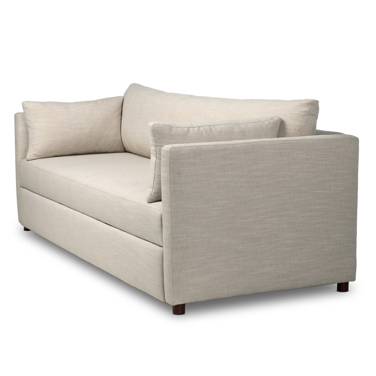 Four Hands Queen Lincoln Sleeper Sofa in Savoy Parchment on a white background at Addison West
