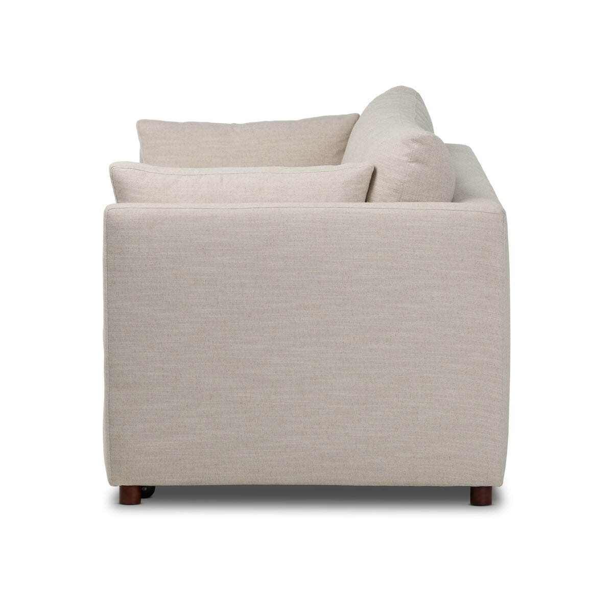 Side of Four Hands Queen Lincoln Sleeper Sofa in Savoy Parchment on a white background at Addison West