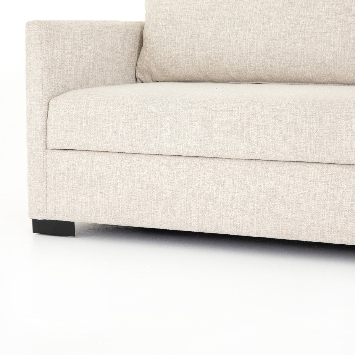 Close up of Four Hands Queen Wickham Sleeper Sofa in Alameda Snow on a white background at Addison West