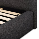 Four Hands Quincy Bed in Lisbon Charcoal, Queen on white background at Addison West.
