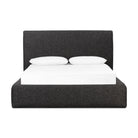 Four Hands Quincy Bed in Lisbon Charcoal, Queen on white background at Addison West.