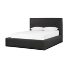 Four Hands Quincy Bed in Lisbon Charcoal, Queen on white background at Addison West.