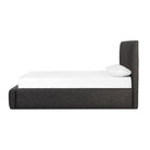 Four Hands Quincy Bed in Lisbon Charcoal, Queen on white background at Addison West.