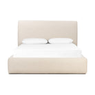 Four Hands Quincy Bed in Lisbon Cream, Queen on white background at Addison West.