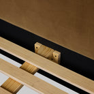 Four Hands Quincy Bed in Surrey Ochre, Queen on white background at Addison West.