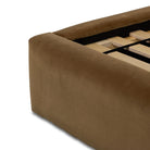 Four Hands Quincy Bed in Surrey Ochre, Queen on white background at Addison West.