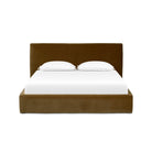 Four Hands Quincy Bed in Surrey Ochre, Queen on white background at Addison West.