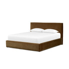 Four Hands Quincy Bed in Surrey Ochre, Queen on white background at Addison West.