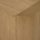 Close up of Four Hands Radius Sideboard in Light Blonde Sungkai Veneer on a white background at Addison West