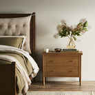 Four Hands Roark Nightstand in a modern neutral bedroom