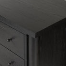 Close up of Four Hands Roark Tall Dresser in Ebony Oak Veneer  at Addison West