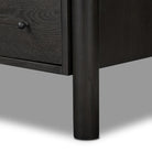 Close up of Four Hands Roark Tall Dresser in Ebony Oak Veneer  at Addison West