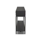 Side of Four Hands Rosenell Console Table - 78" in Black Oak Solid on a white background at Addison West