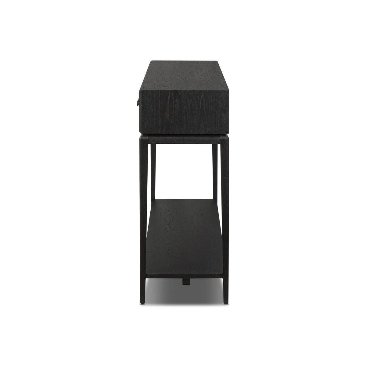 Side of Four Hands Rosenell Console Table 60" in Black Oak Solid on a white background at Addison West
