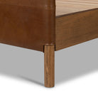 Close up of Four Hands Salado Bed in Heirloom Sienna, Queen on a white background at Addison West