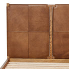 Close up of Four Hands Salado Bed in Heirloom Sienna, Queen on a white background at Addison West