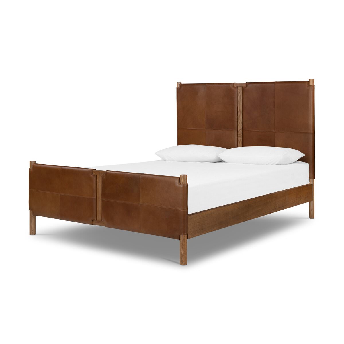 Four Hands Salado Bed in Heirloom Sienna, Queen on a white background at Addison West