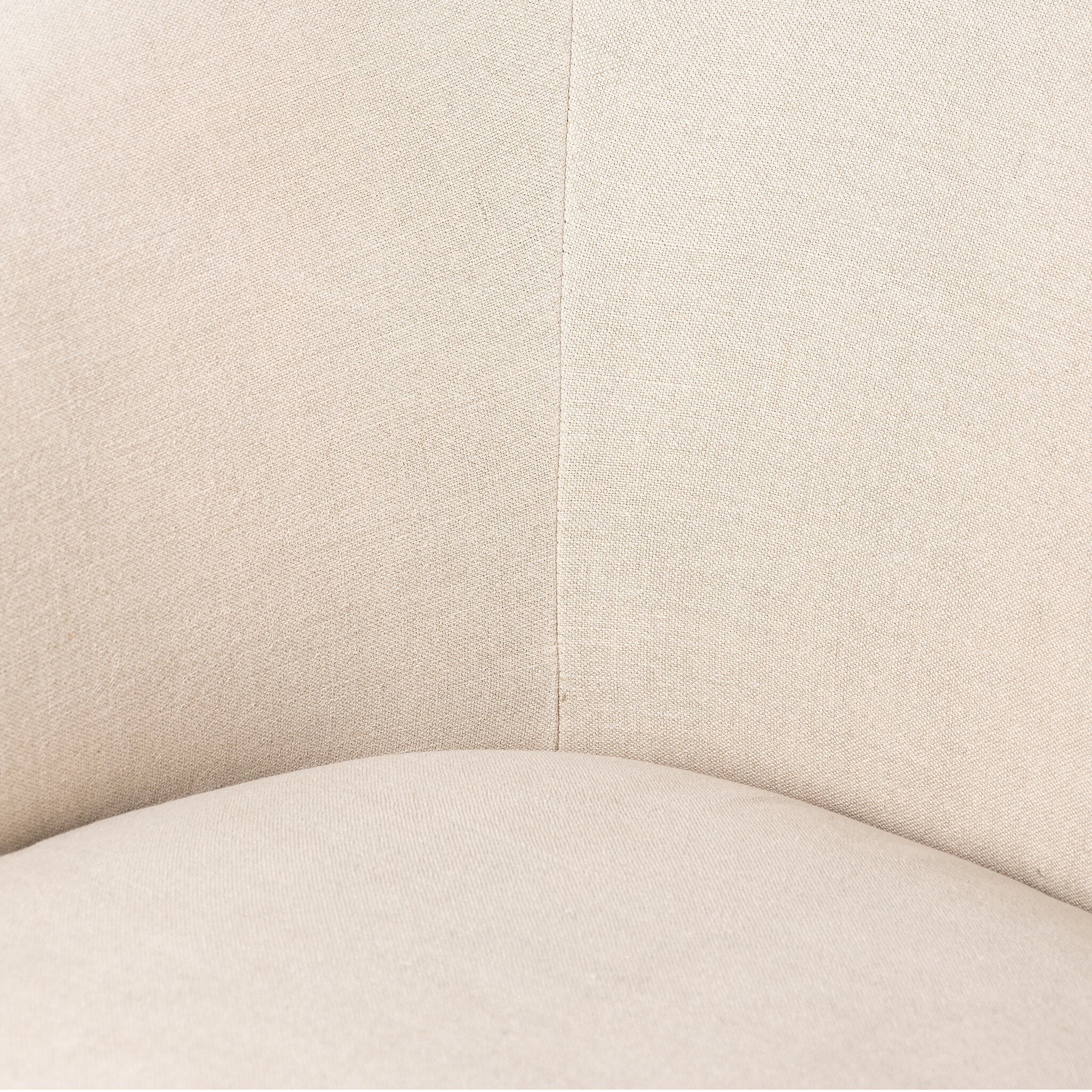Close up of Four Hands Salena Swivel Chair in Broadway Dune on a white background at Addison West