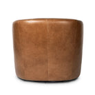 Back of Four Hands Salena Swivel Chair in Sonoma Chestnut on a white background at Addison West