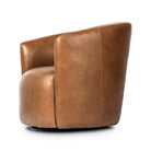 Four Hands Salena Swivel Chair in Sonoma Chestnut on a white background at Addison West