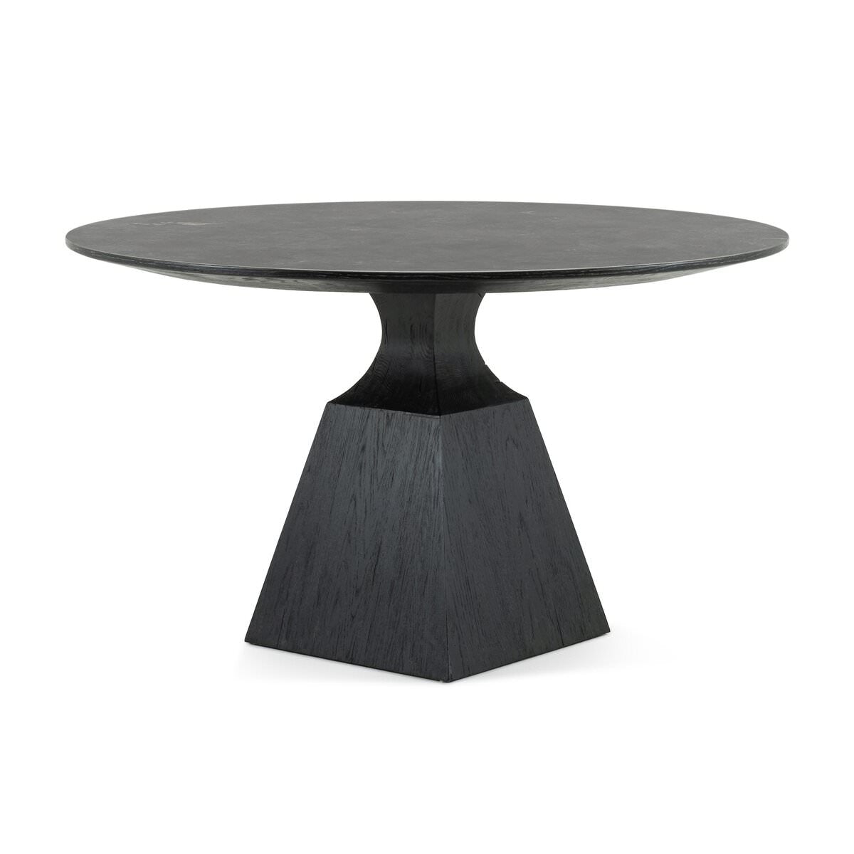 Four Hands Sargon Dining Table in Bluestone on a white background at Addison West