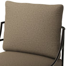 Close up of Four Hands Segovia Outdoor Dining Chair in Alessi Fawn on a white background at Addison West