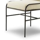 Close up of Four Hands Segovia Outdoor Dining Chair in Vergo Cream on a white background at Addison West