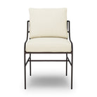 Four Hands Segovia Outdoor Dining Chair in Vergo Cream on a white background at Addison West