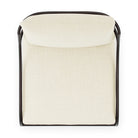 Top of Four Hands Segovia Outdoor Dining Chair in Vergo Cream on a white background at Addison West