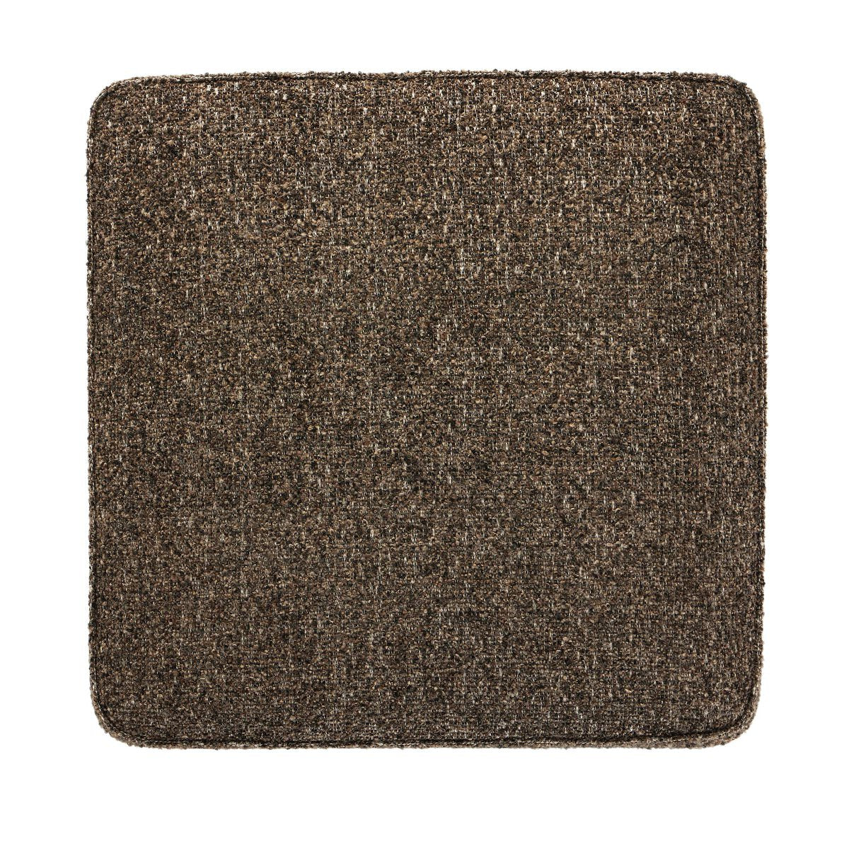 View from above of Four Hands Sinclair Square Ottoman in Ivan Granite on a white background at Addison West