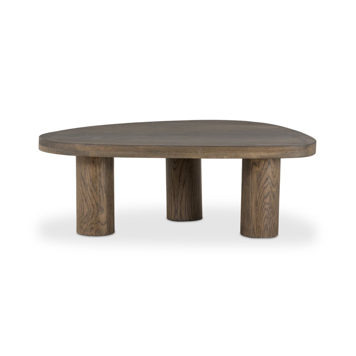 Four Hands Small Zion Nesting Coffee Table in Grey Tobacco Oak on a white background at Addison West