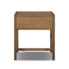 Four Hands Sullivan Small Nightstand in Saddle Tan Veneer on white background at Addison West.