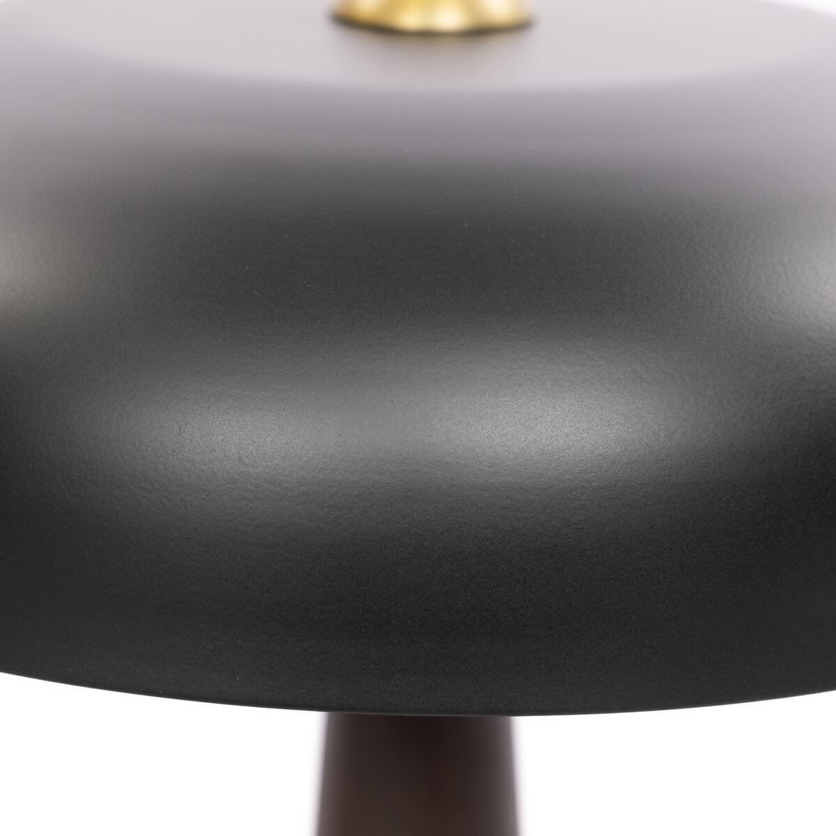 Close up of Four Hands Tennon Table Lamp in Russet Mango on a white background at Addison West