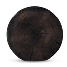 Four Hands Tino End Table in Rubbed Black on a white background