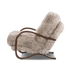 Four Hands Tobin Chair in Taupe Mongolian Fur - Addison West 