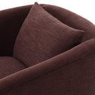Four Hands Topanga Swivel Chair in Laughlin Plum on a white background at Addison West