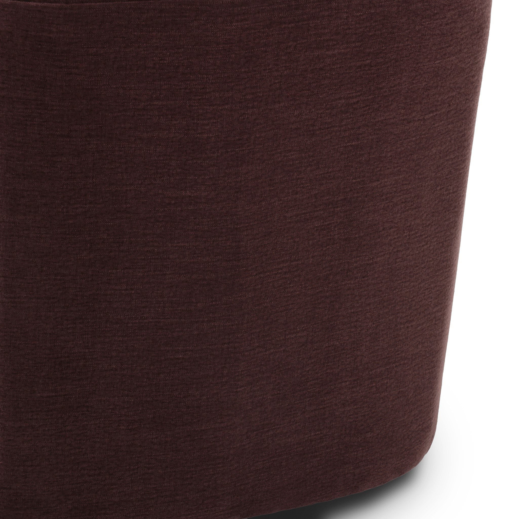 Close up of Four Hands Topanga Swivel Chair in Laughlin Plum on a white background at Addison West