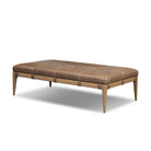 Four Hands Ulrick Ottoman Palermo Cigar on white background at Addison West.