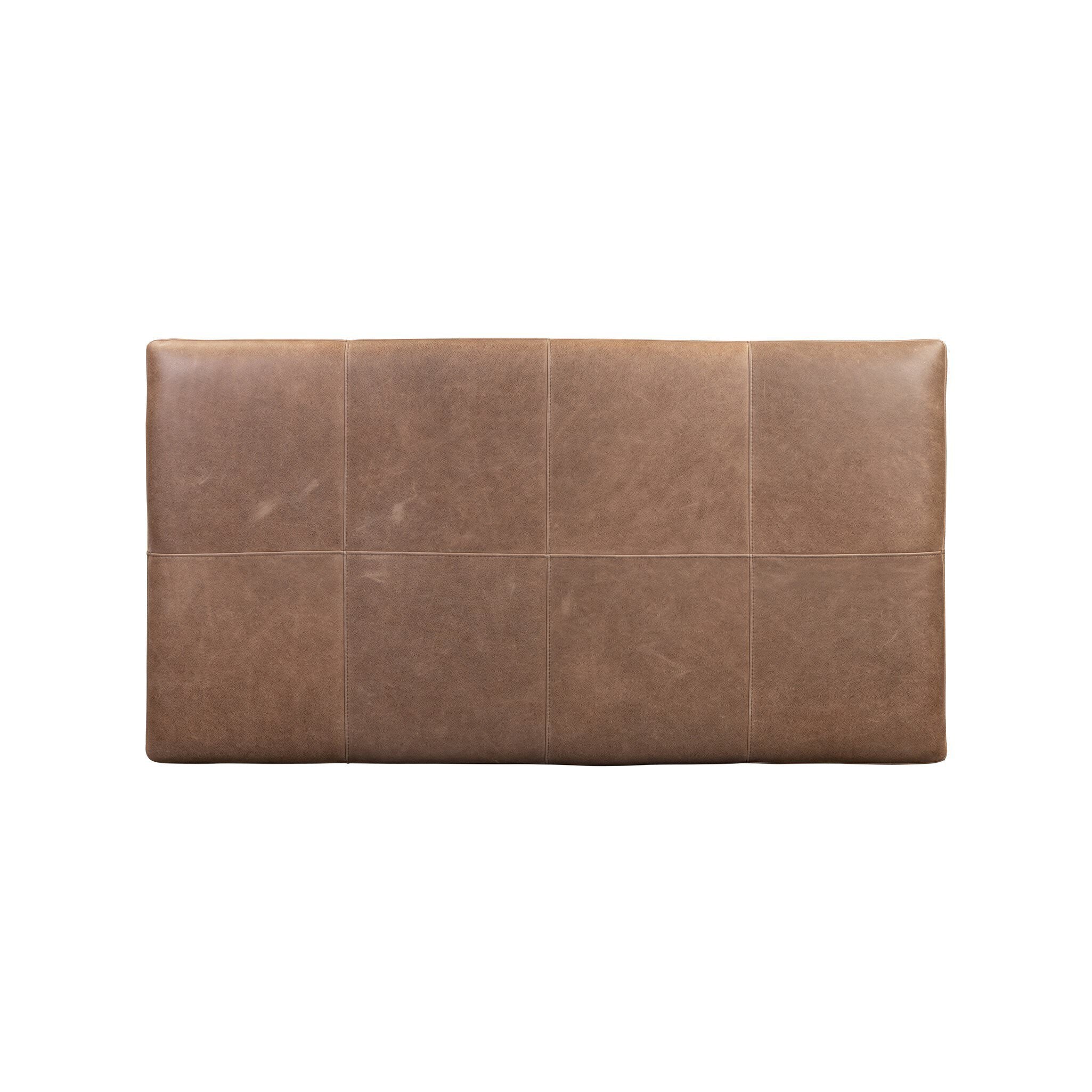 Four Hands Ulrick Ottoman Palermo Cigar on white background at Addison West.