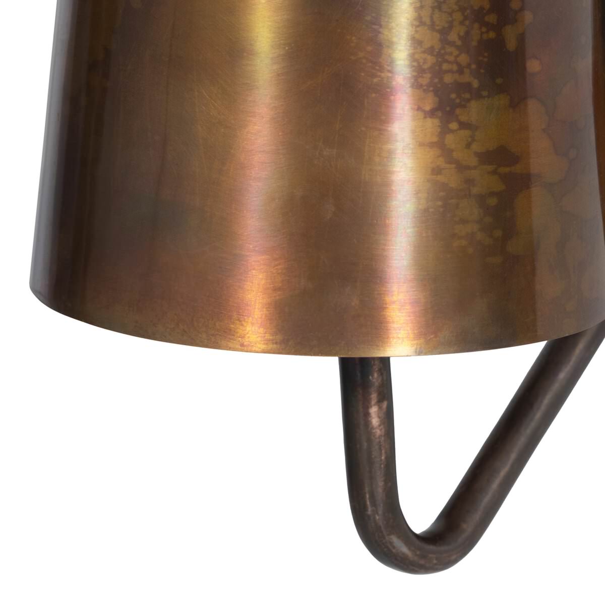 Close up of Four Hands Vincennes Sconce in Iridescent Acid Wash on a white background at Addison West