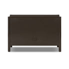 Back of Four Hands Vinco Sideboard in Black Onyx Lacquer on a white background at Addison West