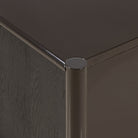 Close up of Four Hands Vinco Sideboard in Black Onyx Lacquer  at Addison West