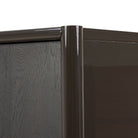 Close up of Four Hands Vinco Sideboard in Black Onyx Lacquer on a white background at Addison West