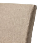 Close up of Four Hands Vista Slipcovered Dining Chair in Broadway Canvas on a white background